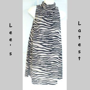 Forever Twentyone 21 Sleeveless Animal Print Top/Tunic/Dress Sweater Small NWT